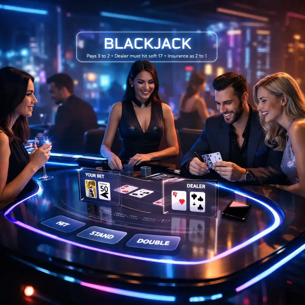 Blackjack eventowy prowadzony przez hosta