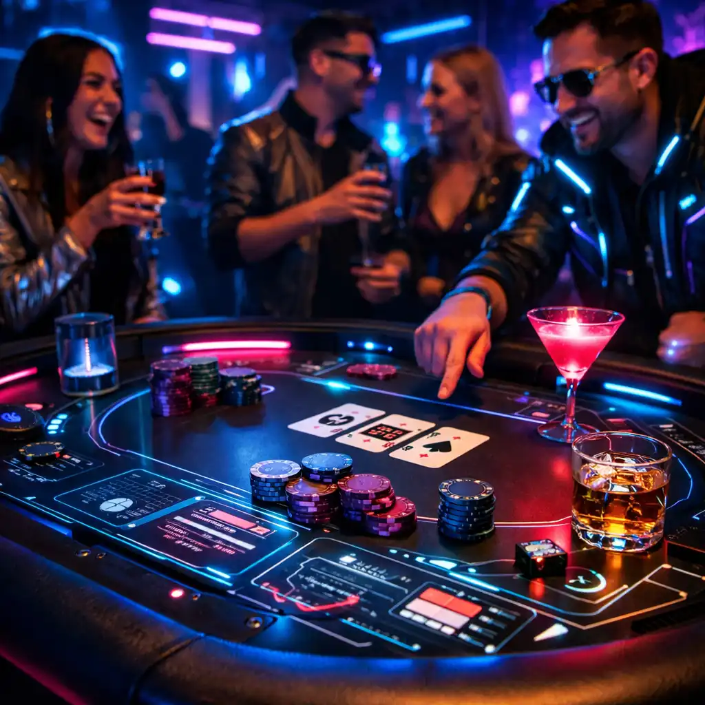 Stół pokerowy jako rekreacyjna atrakcja eventowa